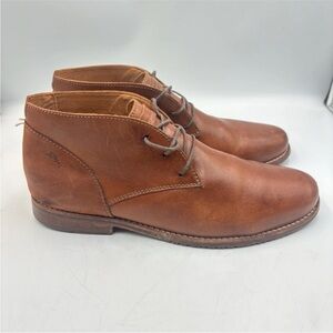 Tommy Bahama Fane Chukka Boots Brown Leather Round Toe Lace Up Men's Size 9.5M